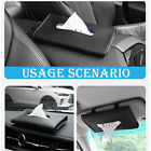 UP 3PCS Car Tissue Holder Mask PU Leather Tissue Visor Holder for Car BackseatAU