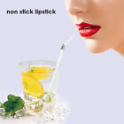 5PCS Flower Glass Pyrex Drinking Straws Pack Bent Straight Reusable Eco-Friendly