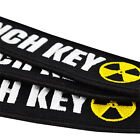 LAUNCH KEY Keychain Embroidered Key Ring Chain Car Bike Keyring Jet Tag Funny AU