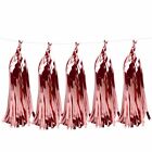 10/20x Rose Gold Tassel Garland Metallic Tinsel Foil Birthday Party Balloon Drop