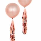 10/20x Rose Gold Tassel Garland Metallic Tinsel Foil Birthday Party Balloon Drop