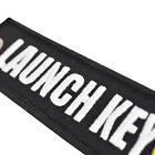 LAUNCH KEY Keychain Embroidered Key Ring Chain Car Bike Keyring Jet Tag Funny AU