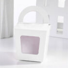 20PCS Cupcake Boxes Holes Clear Window Face Cupcake Display Boxes Muffin Cups AU