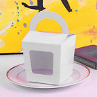 20PCS Cupcake Boxes Holes Clear Window Face Cupcake Display Boxes Muffin Cups AU