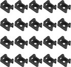 200x Cable Zip Ties and Base Mount Kit Screw Fixing Wire Holder Organizer Black