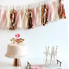 10/20x Rose Gold Tassel Garland Metallic Tinsel Foil Birthday Party Balloon Drop