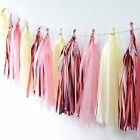 10/20x Rose Gold Tassel Garland Metallic Tinsel Foil Birthday Party Balloon Drop
