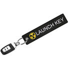 LAUNCH KEY Keychain Embroidered Key Ring Chain Car Bike Keyring Jet Tag Funny AU