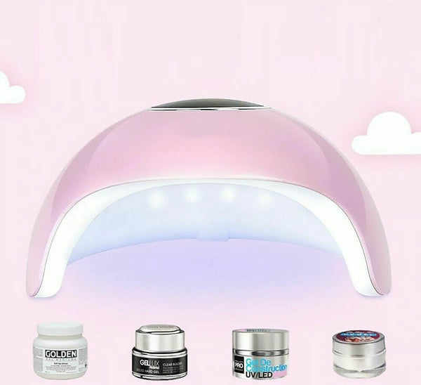 120W Nail Lamp UV LED Light Professional Nail Polish Dryer Art Gel Curing Device - Lets Party