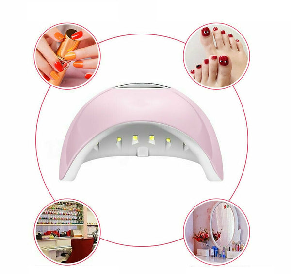 120W Nail Lamp UV LED Light Professional Nail Polish Dryer Art Gel Curing Device - Lets Party