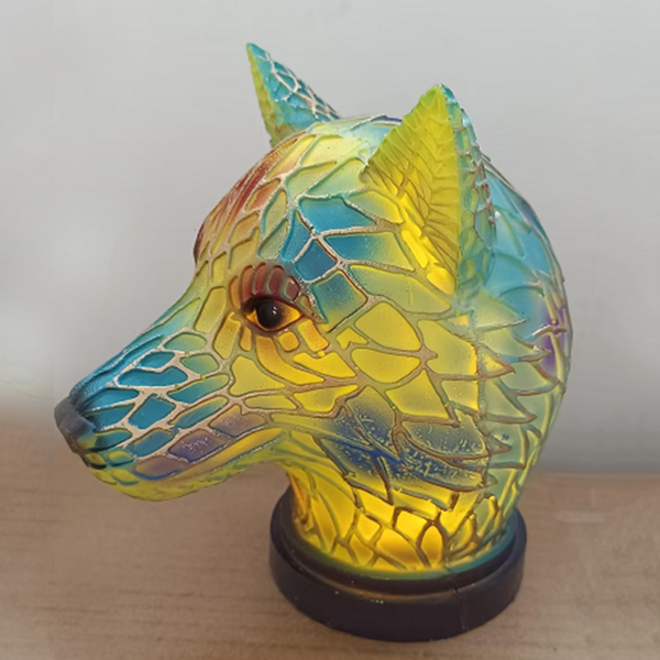Animal Table Lamp Stained Glass Stained Night Light Retro Desk Lamps Xmas Gift