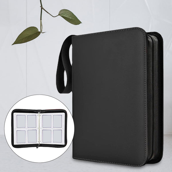 400 Cards 4 Pocket Card Bag Binder Zip Trading Card Album Collectors Folder Case