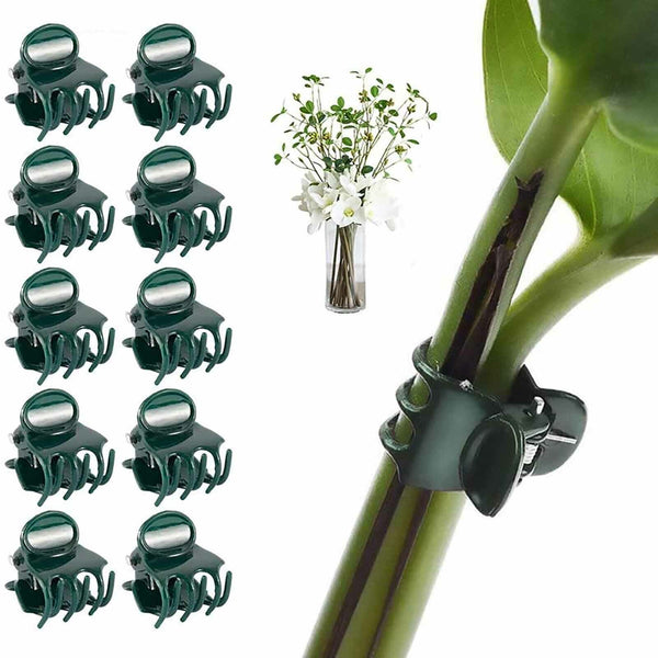 100Pcs Plant Garden Clips Vegetable Support Flower Holding Vine Orchid Clips AUS