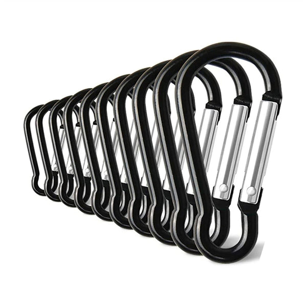 20Pcs Aluminum Alloy Carabiner Clip Clasp Hook Keyring Camping Carabina AU STOCK