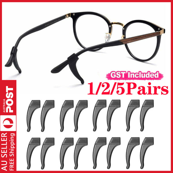 Anti-Slip Tip Ear Grip Silicone Hook Glasses Spectacle Holder Sports Temple AU