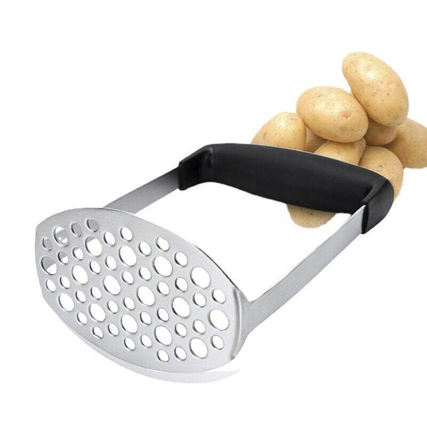 Potato Masher Vegetable Tool Stainless Steel Heat Kitchen Resistant Press Rice A