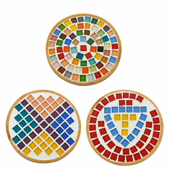 up to 2000x Mixed Crystal Glass Mosaic Tiles Kitchen Bathroom Art Craft Supplies