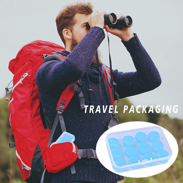 Reusable Soft Sleeping Ear Plugs Snoring Sleep Sound Noise Cancelling Earplugs