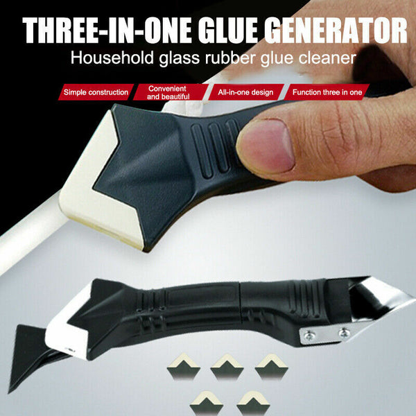 3 in 1 Silicone Caulking Tool Removal Residue Scraper Kit Sealant Replace Set AU