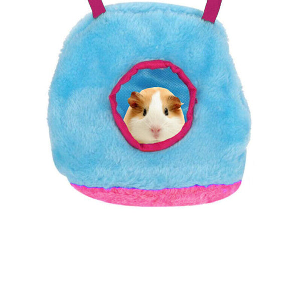 Bird Parrot Hammock Hut Practical Plush Snuggle Hanging Cave Cage Bed Tent AU