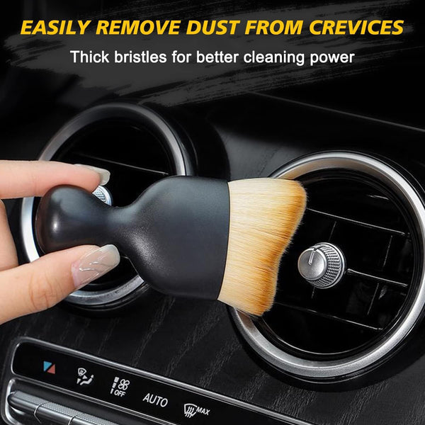 6PC Car Interior Brush Cleaning Soft Bristle Instrument Panel Crevice Dust Clean