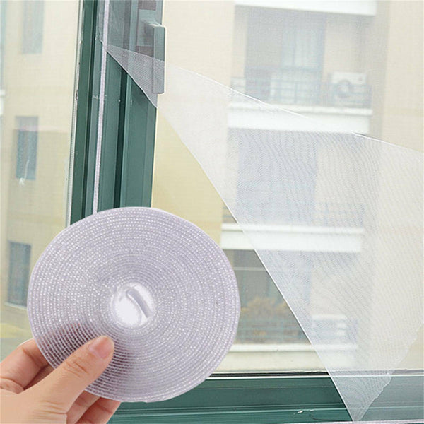 2 sets Insect Window Netting Screen Cover Fly Mosquito Mesh Kit Curtain Wasp AU