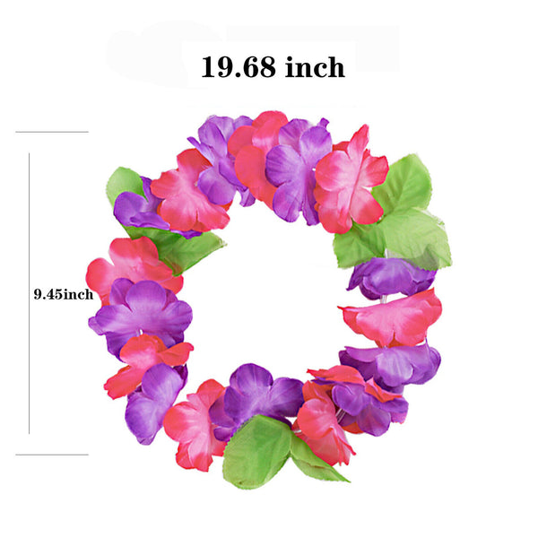 6X Summer Essentials Hawaiian Hawaiian Leaf Flower Head Rings Decorate Brand AU