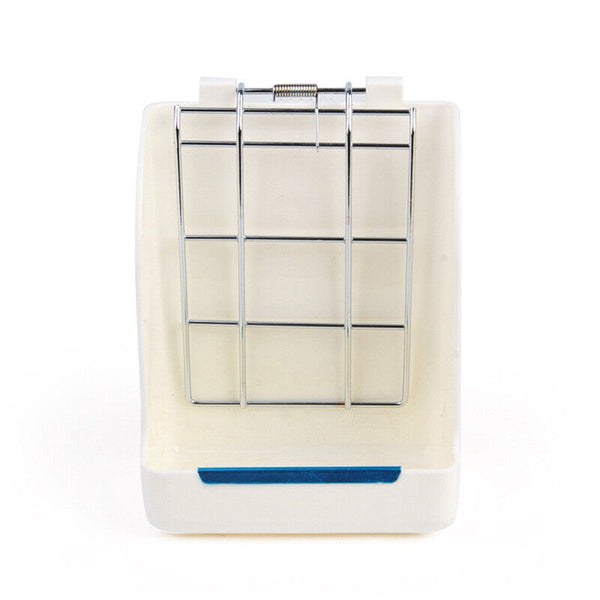 Pet Rabbit Hay Feeder Small Animal Hamster Pig Less Wast Hay Rack Corner Plastic