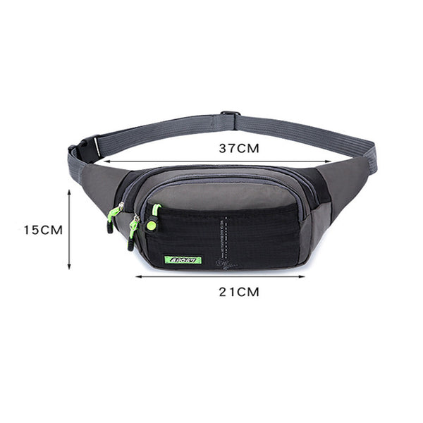 Fanny Pack Zip Pouch Unisex Handy Belt Hiking Climbing Sport Bum Waist Bag Run