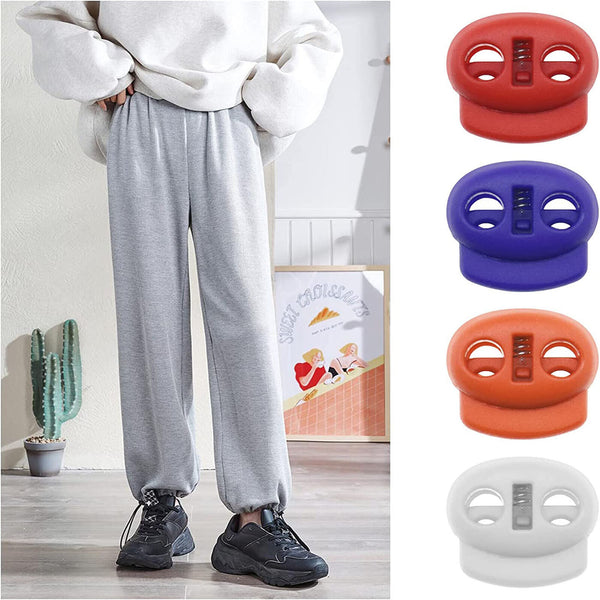5mm Hole Stopper Cord Lock Bean Toggle Clip Apparel Shoelace Cord Lanyard