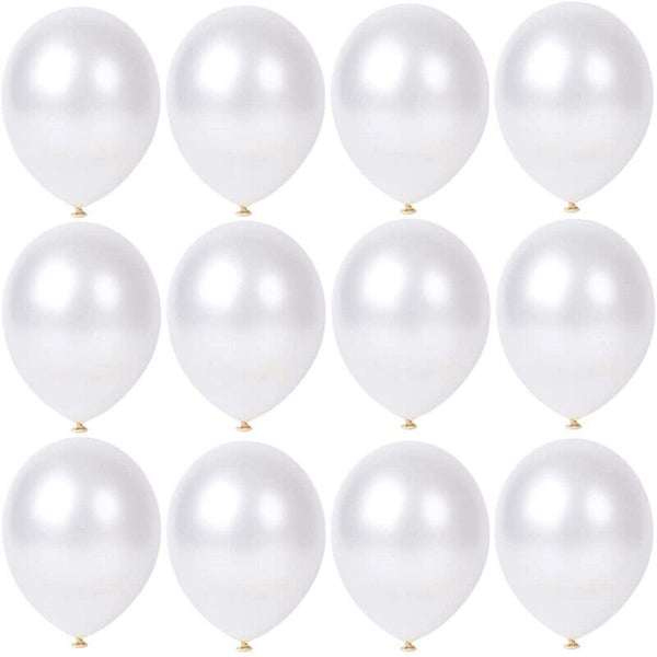 25cm Milk White Pearl Balloons Hawaiian Party Latex Balloon Garland Wedding decor