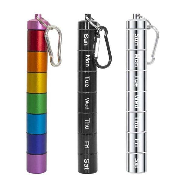 7Day Pill Box Medicine Storage Weekly Tablet Container Case Organizer Dispenser