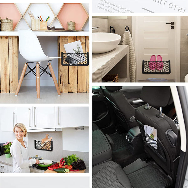 2PCS Large Storage Net Pocket For Camper Van Caravan Organiser Holder Tools New