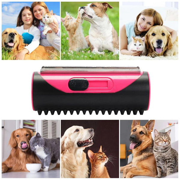 3in1 Deshedding Tool Dog Cat Horse Pet Grooming Brush Comb Hair Removal Bristle