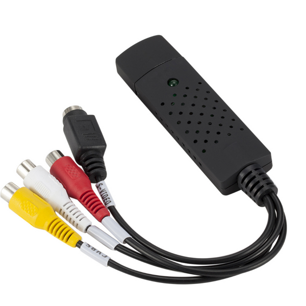 USB 2.0 VHS Tapes Tape to DVD VCR Audio Video AV Converter Capture Card Adapter