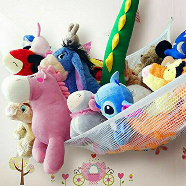 2x Soft Large Toy Hammock Mesh Net Bedroom Nursery Storage Toys Teddy Bear
