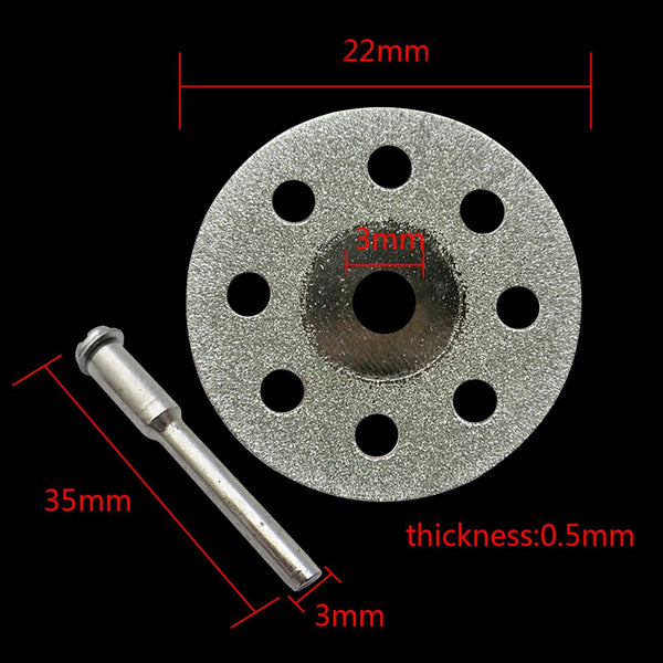12PCS Diamond Cutting Discs Wheel Blades Set+Drill Bit For Dremel Rotary Tool AU