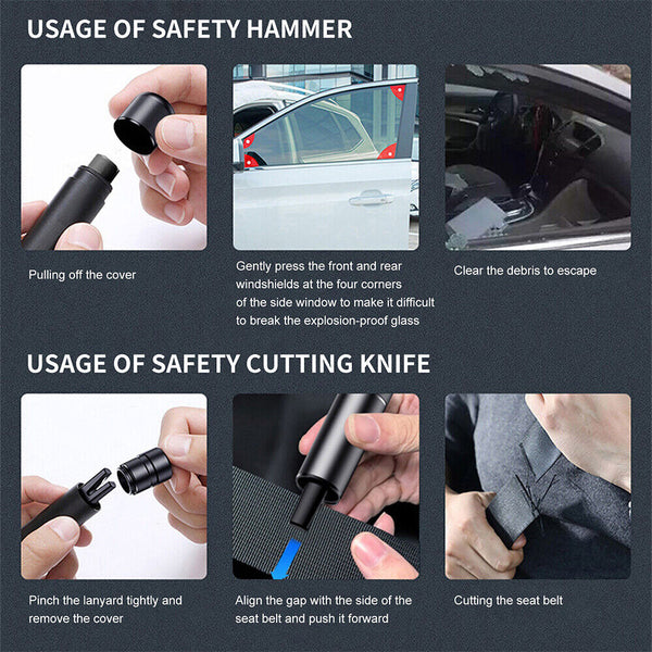 Car Safety Hammer Window Glass Breaker Emergency Escape Cutter Safe Hammer NEW