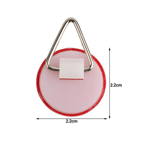 Disc Plate Hangers Picture Hanging Self Adhesive Stick on Invisible Hooks