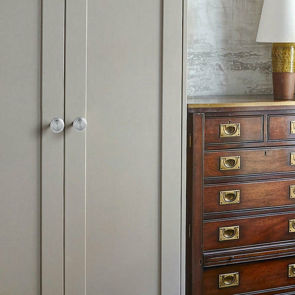 20X Door Cabinet Handles Knobs Stainless Steel Cupboard Drawer Kitchen DIY 30MM