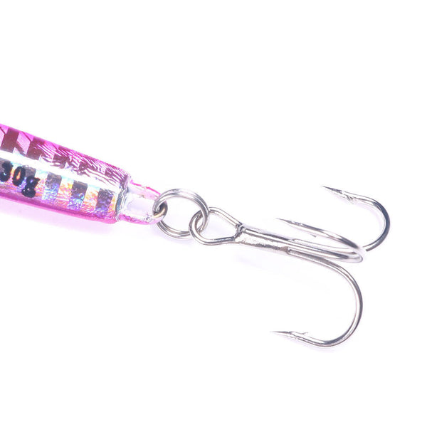 6pcs Lead Metal Jigging Lure 30g-40g Spoon Bait Saltwater Jig Fishing Tackle Lot