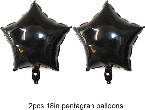 5pcs Wednesday Addams Foil Balloon Set Party Supplies Birthday Decoration