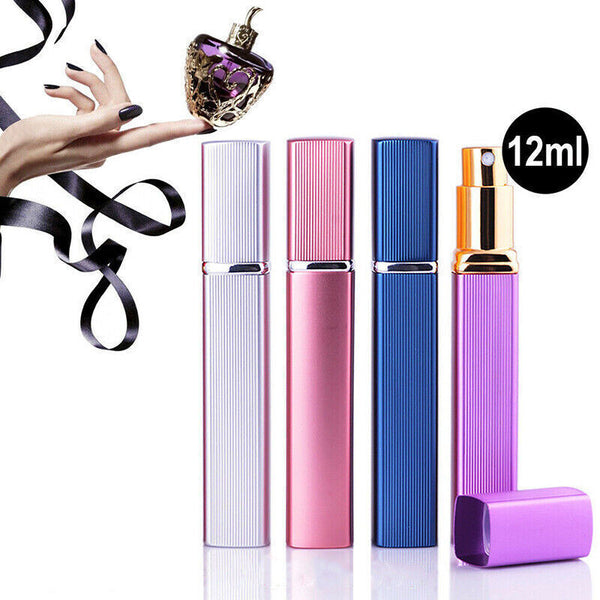 12ml Mini Portable Refillable Scent Bottle Travel Perfume Atomiser Spray Pump AU
