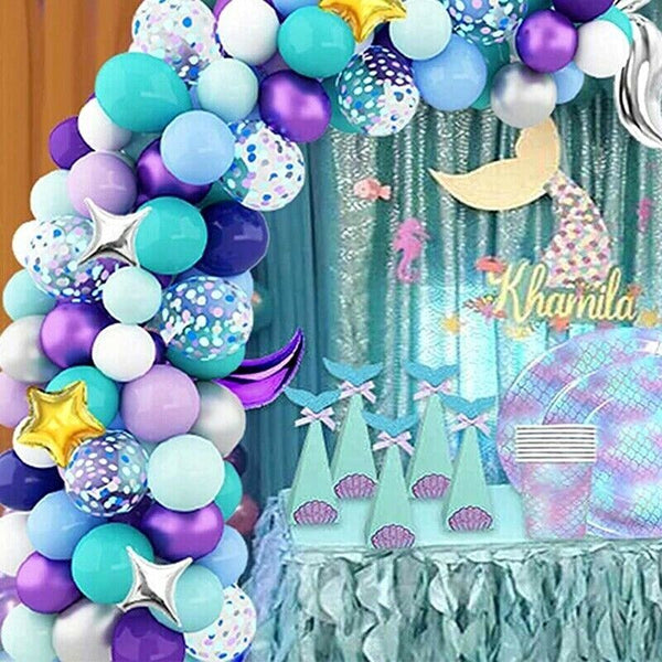 Mermaid Tail Arch Balloon Set Party Supplies Arch Garland Birthday Decoration
