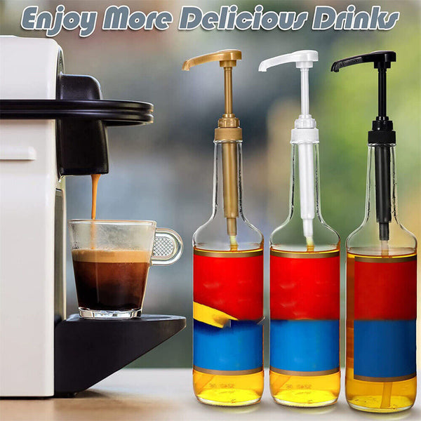 Coffee Syrup Pump Dispenser For 25.4Oz/750ml Syrup Bottle No Dripping
