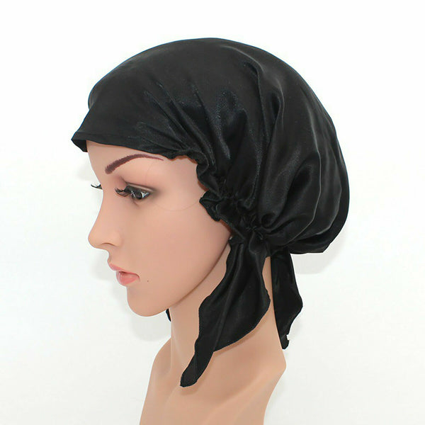 100% Pure Silk Night Cap Soft Sleeping Cap Hair Wrap Bonnet for Hair Care AU