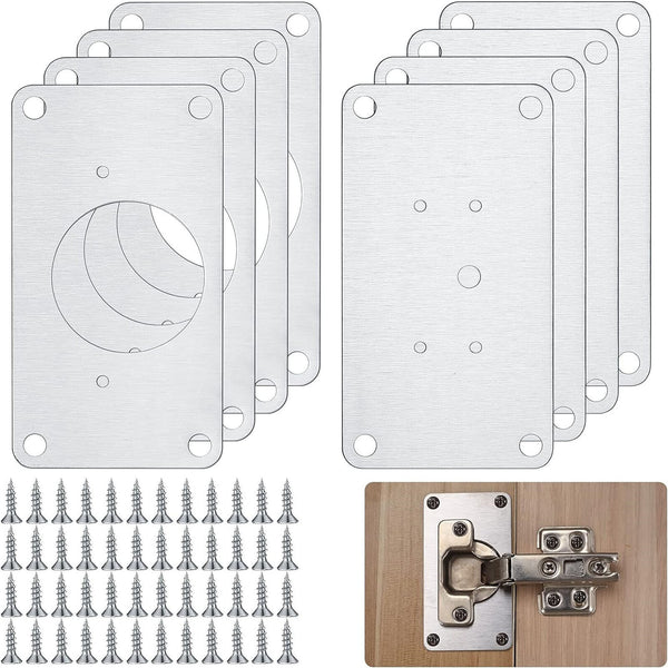 Kitchen Cupboard Door /Hinge Repair Kit Hinge Repair Plate Cabinet Mount Tool AU