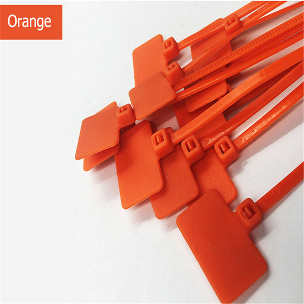 100X Colourful Nylon Self-Locking Label Tie Network Cable Marker Wire Strap AUS - Lets Party