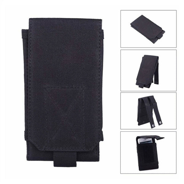 2x Universal Outdoor Tactical Mobile Phone Pouch Holster Case Bag Hook Holder AU