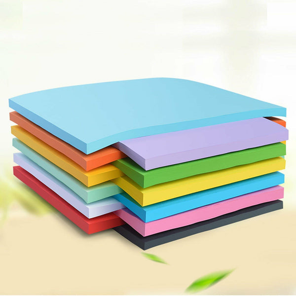 24-120X Square Colored Origami Glitter Folding Paper DIY Crafts Tool Gift Manual